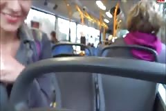 Real Public Bus Blowjob Lena Loch